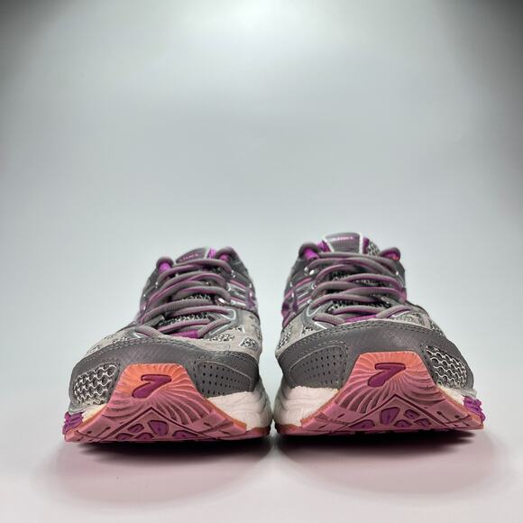 Brooks Ariel Wide Gray Purple Athletic Running Shoes 1201642E085 Women's Size 10 - Picture 2 of 10